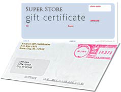 Christian Bible gift certificate