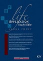 KJV Life Application Study/Large Print-Burgundy Bond Indexed