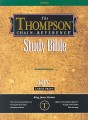 KJV Thompson Chain-Reference Study Bible,<BR>
Large Print, Black Genuine Leather, <BR>
Capri Grain, Thumb-Indexed