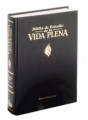 Biblia de estudio vida plena: Reina Valera Revision 1960, Negro, Piel Especial