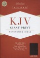 KJV Giant Print Reference Bible-Black Genuine Indexed