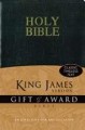 KJV Gift & Award Bible-Black Imit