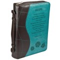 Bible Cover-Trendy Luxleather-Hope-Large-Blue