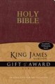 KJV Gift & Award Bible-Burgundy LeatherLook