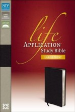 NIV Life Application Study Bible/Large Print-Black