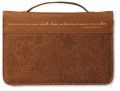 Bible Cover-Faith Hope And Love-Large-Brown