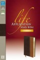 NIV Life Application Study Bible, Large Print, Chocolate/Tan, Indexed