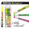 Highlighter-ACCU-Gel Bible Hi-Glider (3Pk)-Yellow/